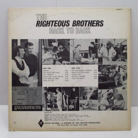 Righteous Brothers - Back To Back (US Capitol Record Club) STEREO