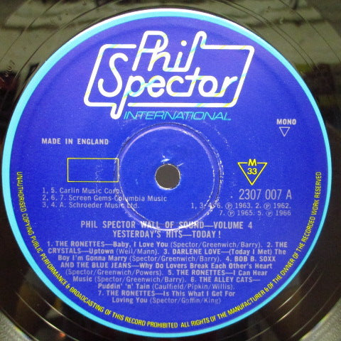 V.A.-Yesterday's Hits-Today: Phil Spector Wall Of Sound Vol.4 (UK / with court)