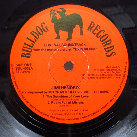 JIMI HENDRIX (ジミ・ヘンドリックス)  - Experience (UK 70's Re LP/Misspress CVR)