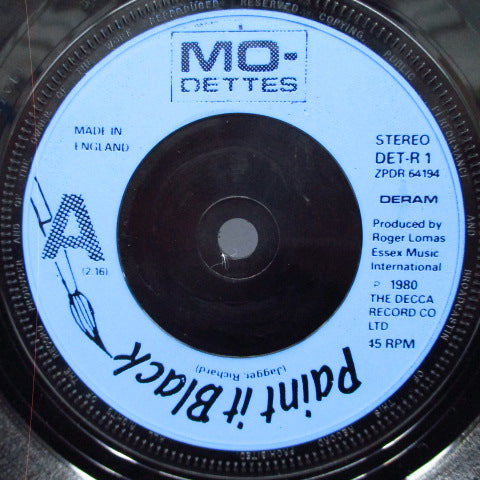 MO-DETTES (モ・デッツ)  - Paint It Black (UK Orig.7"+FLEXI/Black PS)