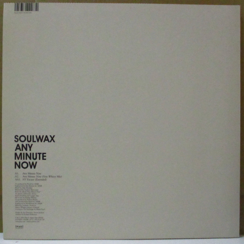 SOULWAX (ソウルワックス)  - Any Minute Now (UK/EU オリジナル 12")