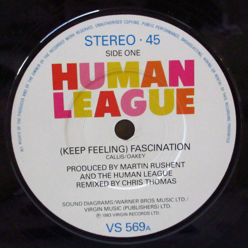 HUMAN LEAGUE, THE (ザ・ヒューマン・リーグ)  - Fascination (UK オリジナル 7インチ+光沢固紙ジャケ)
