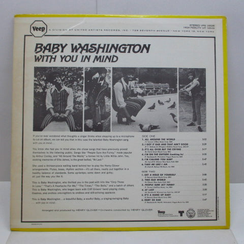 BABY WASHINGTON (ベイビー・ワシントン) - With You In Mind (US Orig.Stereo LP)