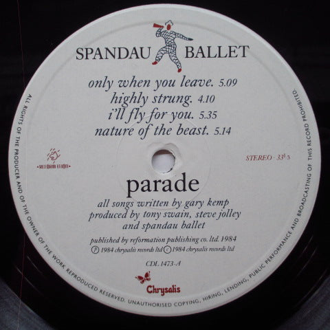 SPANDAU BALLET - Parade (UK Orig.LP/GS)