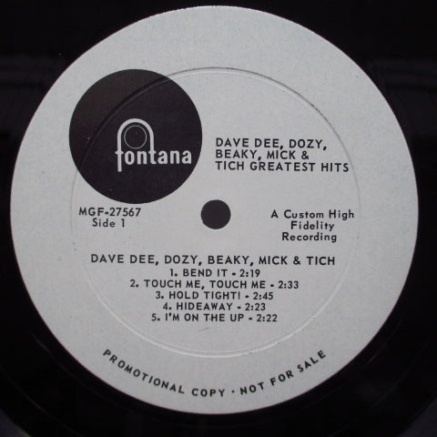 DAVE DEE, DOZY, BEAKY, MICK & TICH - Greatest Hits (US '67 Promo Mono LP)