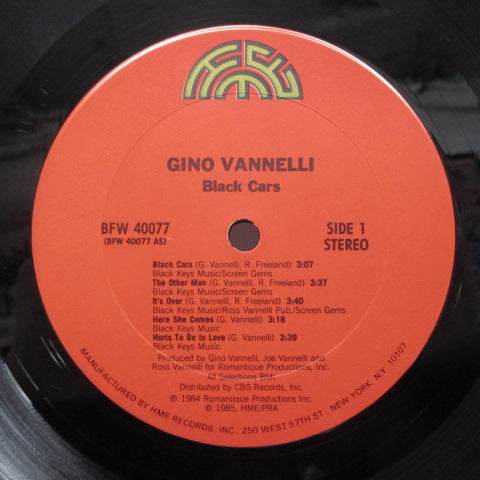 GINO VANNELLI (ジノ・ヴァネリ)  - Black Cars (US Orig.LP)