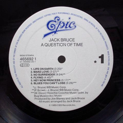 JACK BRUCE - A Question Of Time (UK Orig.LP+Inner)
