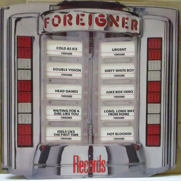 FOREIGNER (フォリナー)  - Records (UK-EU オリジナル "GEMA/Biem"表記ラベ LP+インナー/バーコード無し見開きジャケ)
