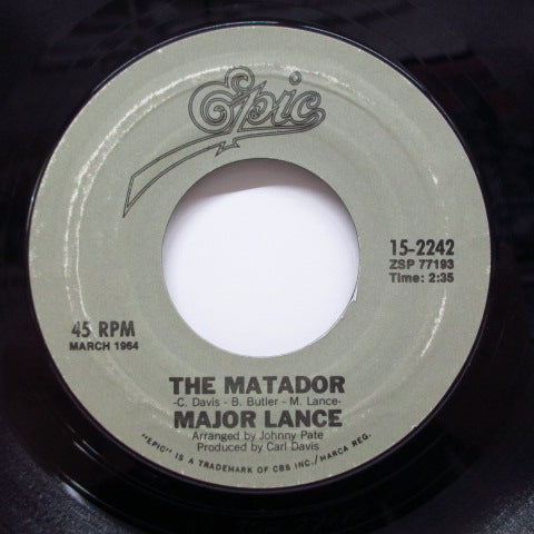 MAJOR LANCE - Hey Little Girl / The Matador (80's Reissue)
