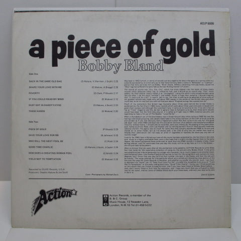 BOBBY BLAND (ボビー・ブランド)  - A Piece Of Gold (UK:Orig.MONO)