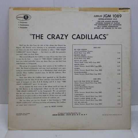 CADILLACS (キャディラックス)   - The Crazy Cadillacs (US Orig.Mono LP)