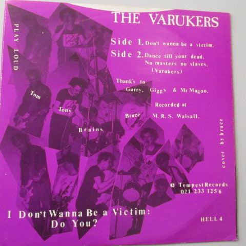 VARUKERS, THE - I Don't Wanna Be A Victim! (UK Re 7")