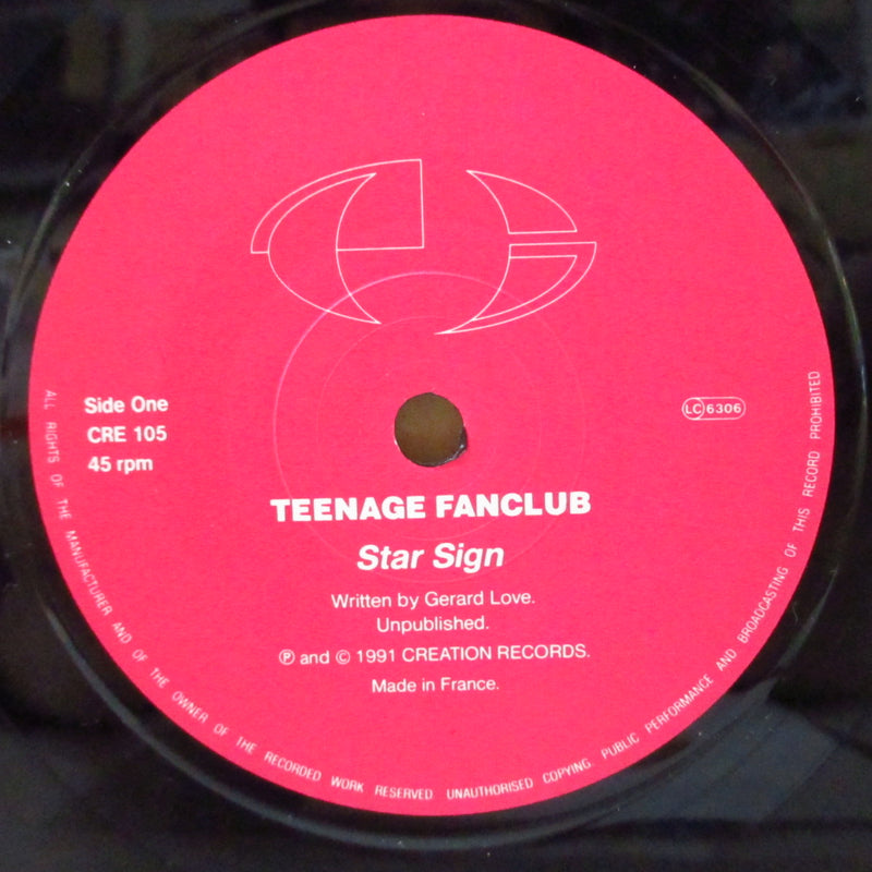 TEENAGE FANCLUB (ティーンエイジ・ファンクラブ)  - Star Sign (UK オリジナル 7インチ+レッド光沢固紙ジャケ/CRE 105)