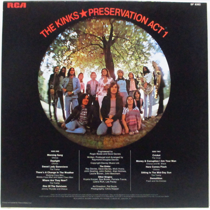 KINKS (キンクス) - Preservation Act.1 (UK オリジナル LP+インサート)