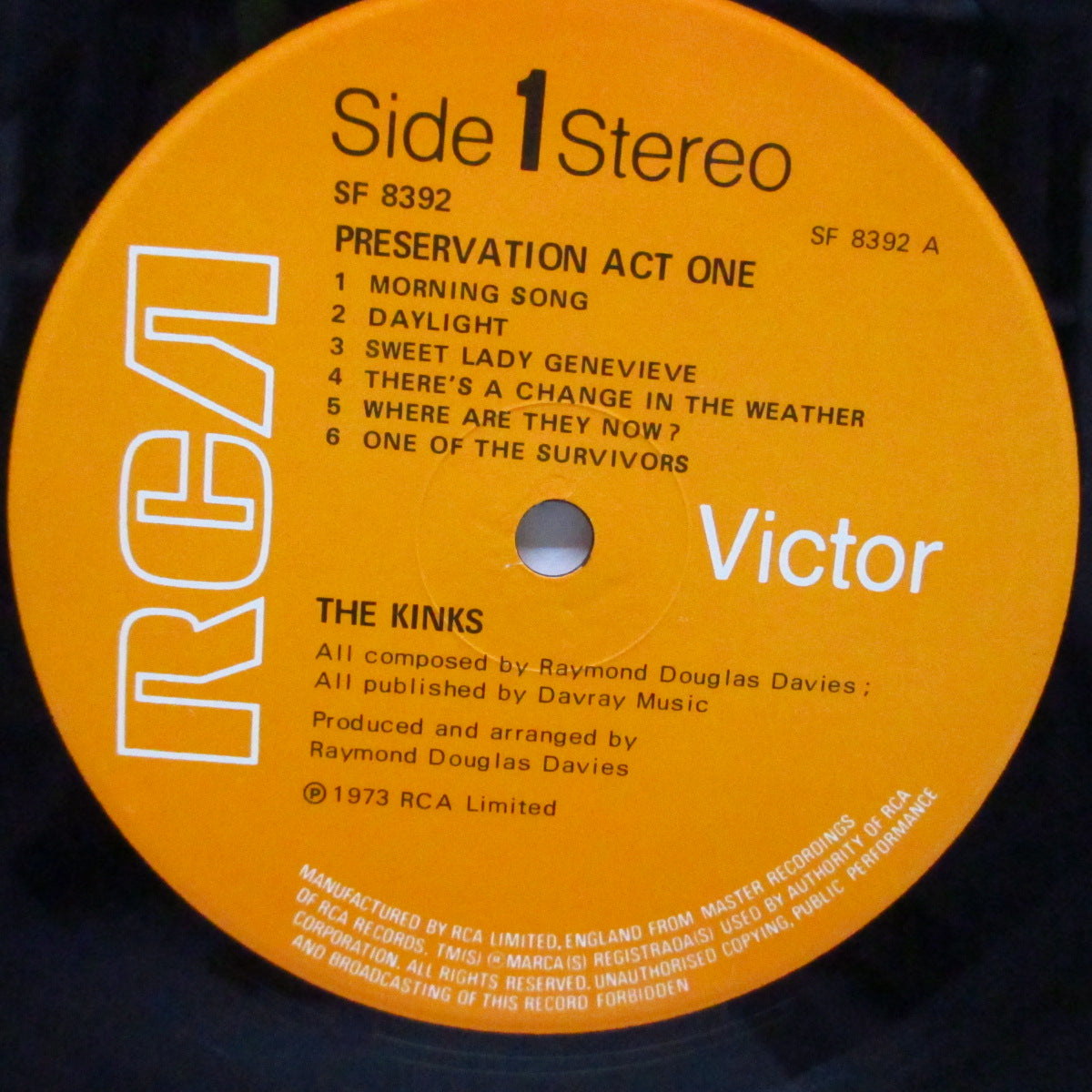 KINKS (キンクス)  - Preservation Act.1 (UK オリジナル LP+インサート)