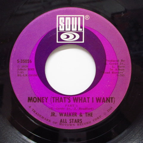 JR.WALKER & ALL STARS - Money (That's What I Want) Part.1&2 (Orig)