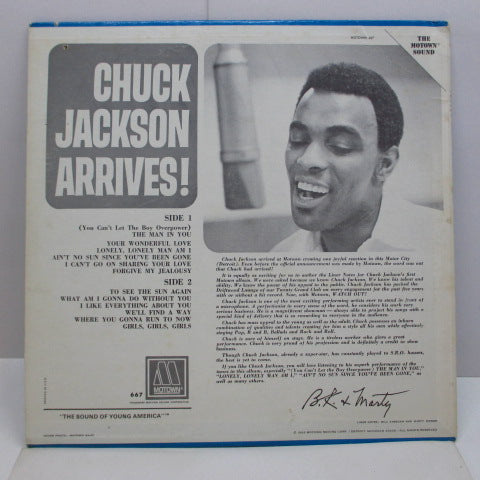 CHUCK JACKSON (チャック・ジャクソン)  - Arrives！ (US Orig.Stereo LP)