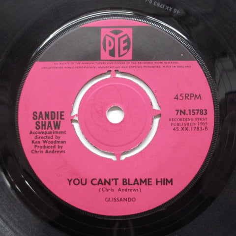 SANDIE SHAW - You Can't Blame Him (UK Orig: Round Center)