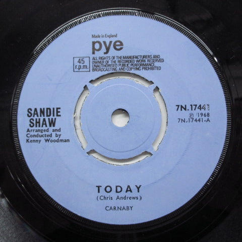 SANDIE SHAW - Today (UK 2nd Press / Round Center)