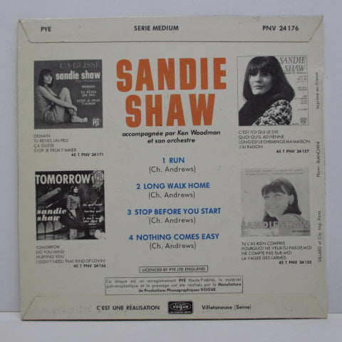 SANDIE SHAW - Run +3 (France Orig.EP/CFS)