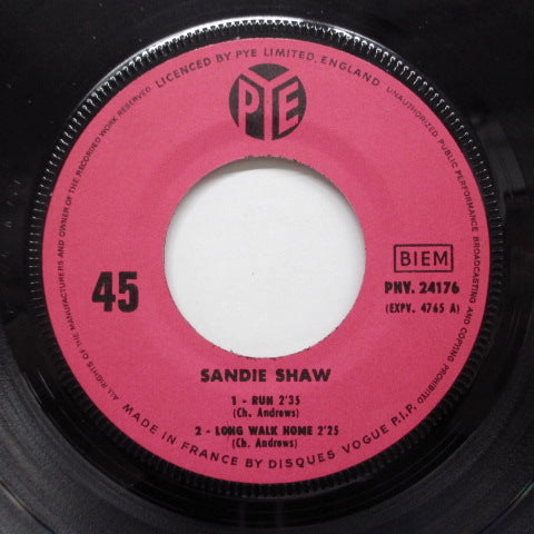 SANDIE SHAW - Run +3 (France Orig.EP/CFS)