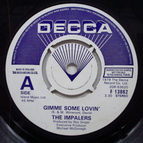 IMPALERS, THE - Gimme Some Lovin' (UK Promo 7")