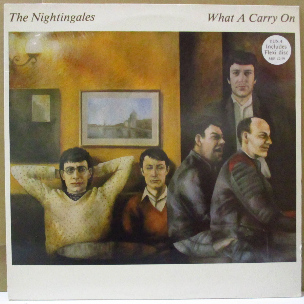 NIGHTINGALES, THE (ザ・ナイチンゲールズ)  - What A Carry On +3 (UK オリジナル 12"+フレキシ 7",インサート/レアステッカー付きジャケ)