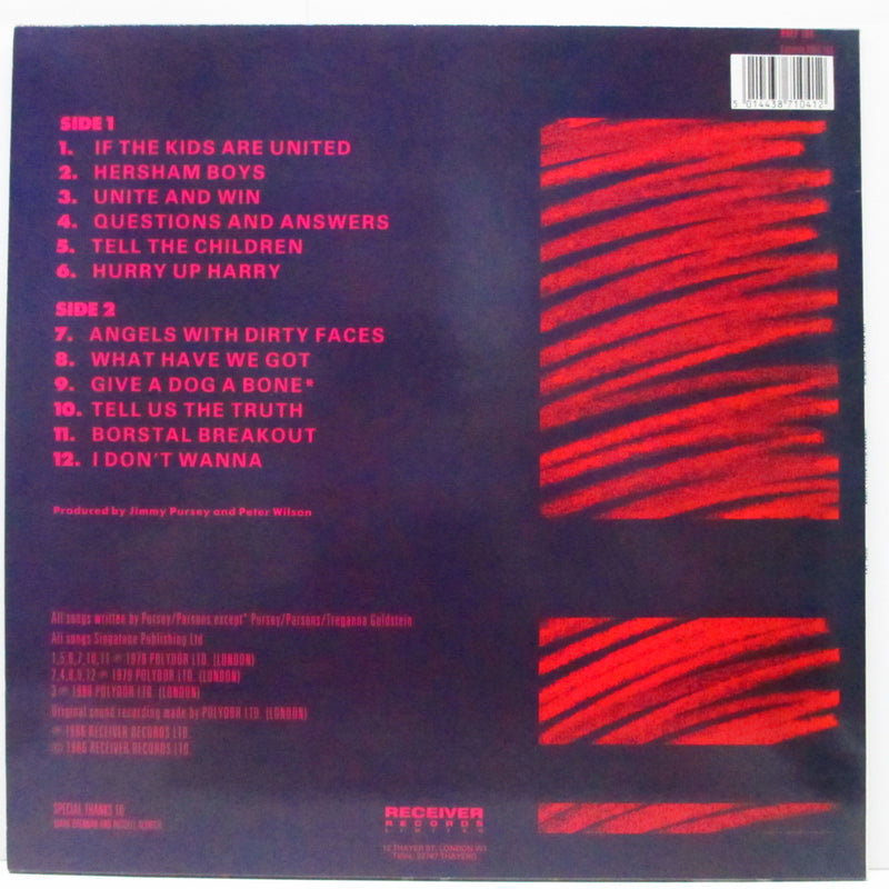 SHAM 69 (シャム 69)  - The Best Of Sham 69 : Angels With Durty Faces (UK オリジナル「薄黄ラベ」LP)