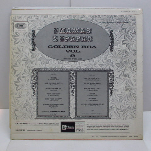 MAMAS & PAPAS (ママス & パパス) - Golden Era Vol.2 (UK 60's Press Black Label Stereo LP/CFS)