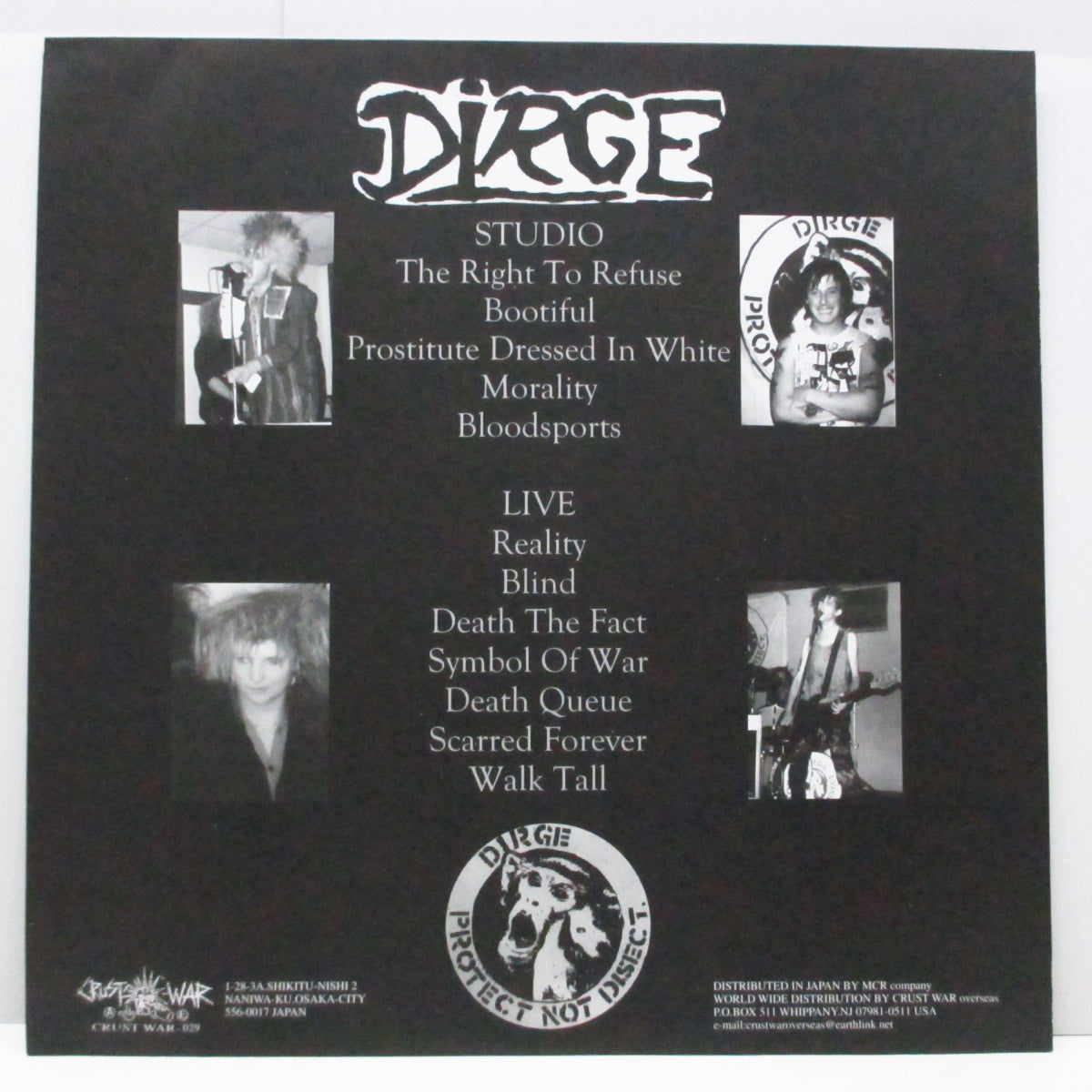 DIRGE (ダージ)  - Scarred Forever (Japan Orig.LP+Booklet)