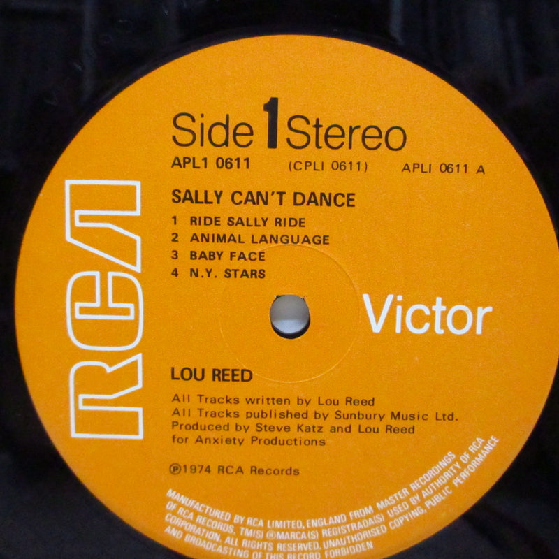LOU REED (ルー・リード)  - Sally Can't Dance (UK Orig.LP)