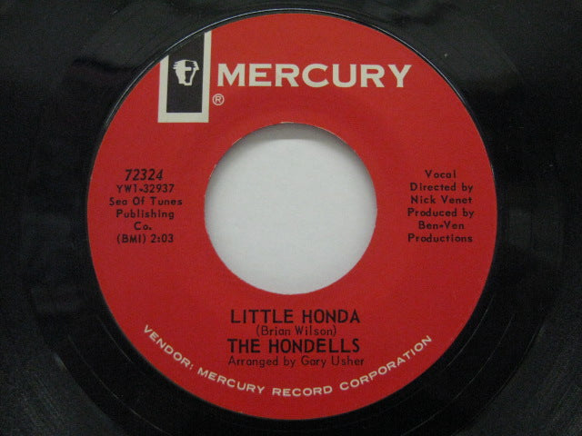 HONDELLS - Little Honda / Hot Rod High (US 2nd Press)