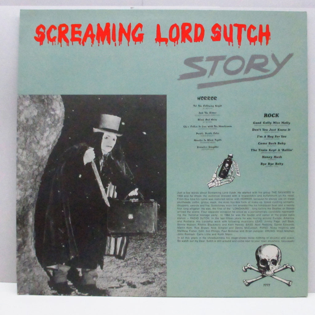 SCREAMING LORD SUTCH (スクリーミング・ロード・サッチ) - Story (EU 限定プレス LP)