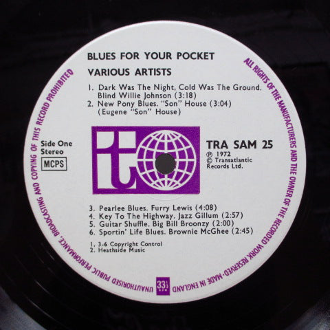 V.A. - Blues For Your Pocket (UK Orig.Stereo LP/Double-Sided CS)