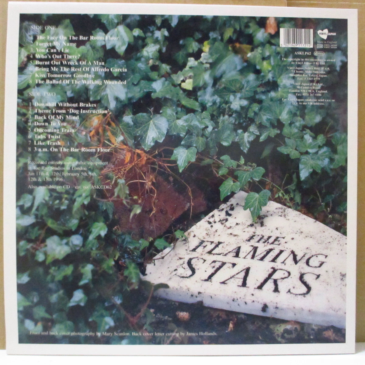 FLAMING STARS, THE (ザ・フレーミング・スターズ)  - Songs From The Bar Room Floor (UK オリジナル LP)