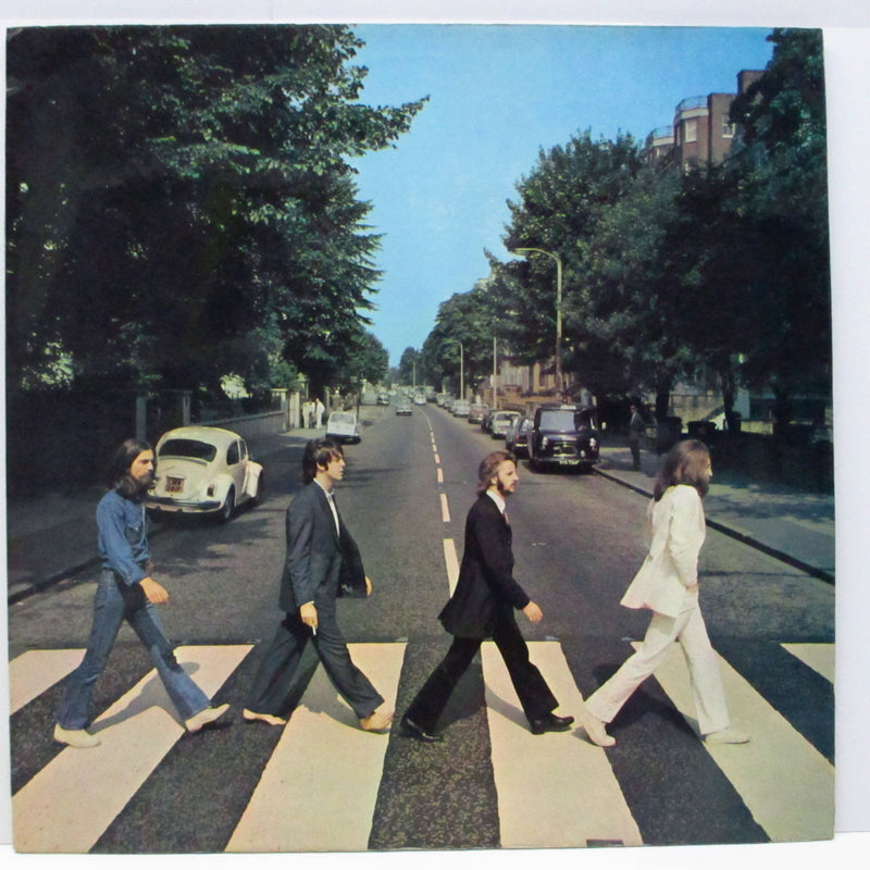 BEATLES (ビートルズ)  - Abbey Road (UK-France '73 再発 「ダークグリーン & Her Majesty表記有ラベ」LP+黒インナー/両面コーティングジャケ)
