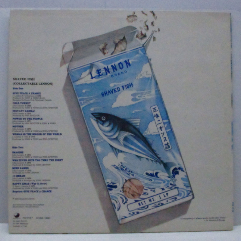 JOHN LENNON (ジョン・レノン)  - Shaved Fish (UK オリジナル LP+インナー/CS)