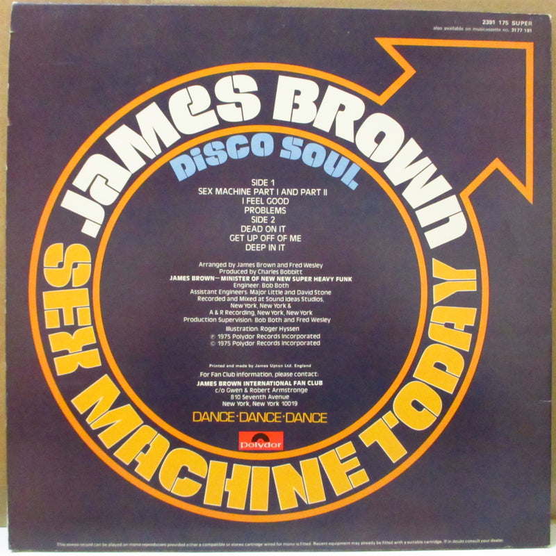 JAMES BROWN (ジェイムス・ブラウン)  - Sex Machine Today (UK Orig.LP)