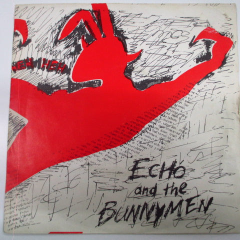 ECHO & THE BUNNYMEN - The Pictures On My Wall (UK 2nd Press 7"/Yellow & Green Lbl.)