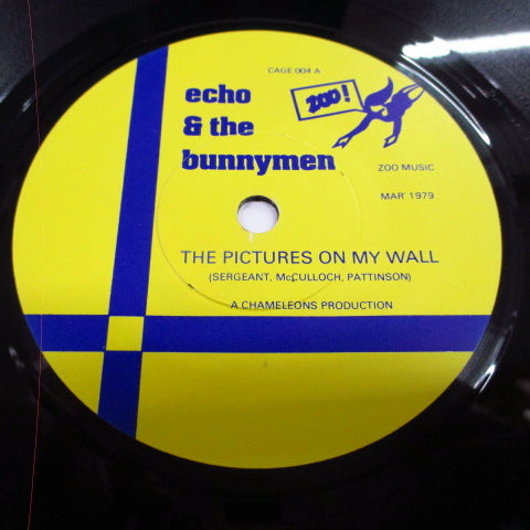ECHO & THE BUNNYMEN - The Pictures On My Wall (UK 2nd Press 7'/Yellow & Blue Lbl.)