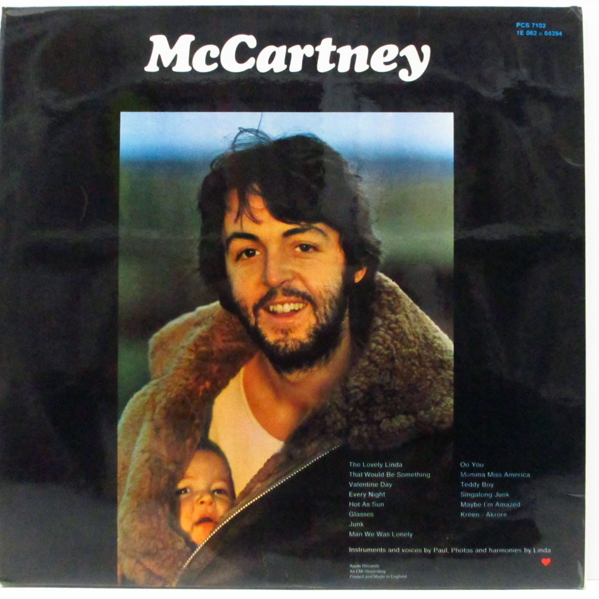 PAUL McCARTNEY (ポール・マッカートニー) - McCartney (UK オリジナル「濃緑ラベ」LP/全面コーティング見開ジャケ#1)