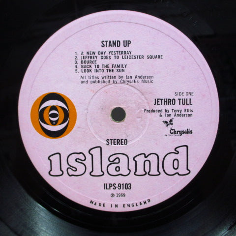 JETHRO TULL (ジェスロ・タル) - Stand Up (UK Orig.Red Ball Pink Lbl.LP/Pop-Up GS)