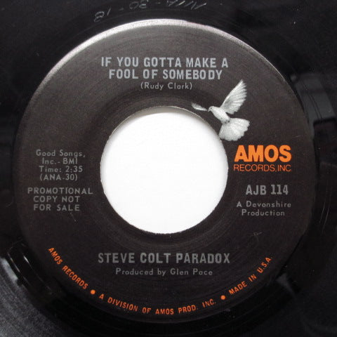 STEVE COLT PARADOX - If You Gotta Make A Fool Of Somebody (Promo)