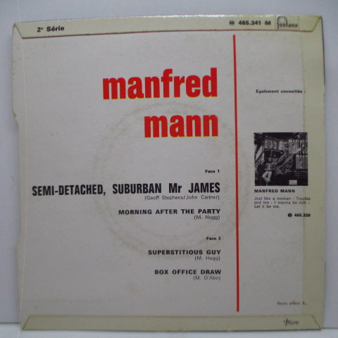 MANFRED MANN (マンフレッド・マン) - Semi-Detached, Suburban Mr.James +3 (France Orig.EP/CFS)