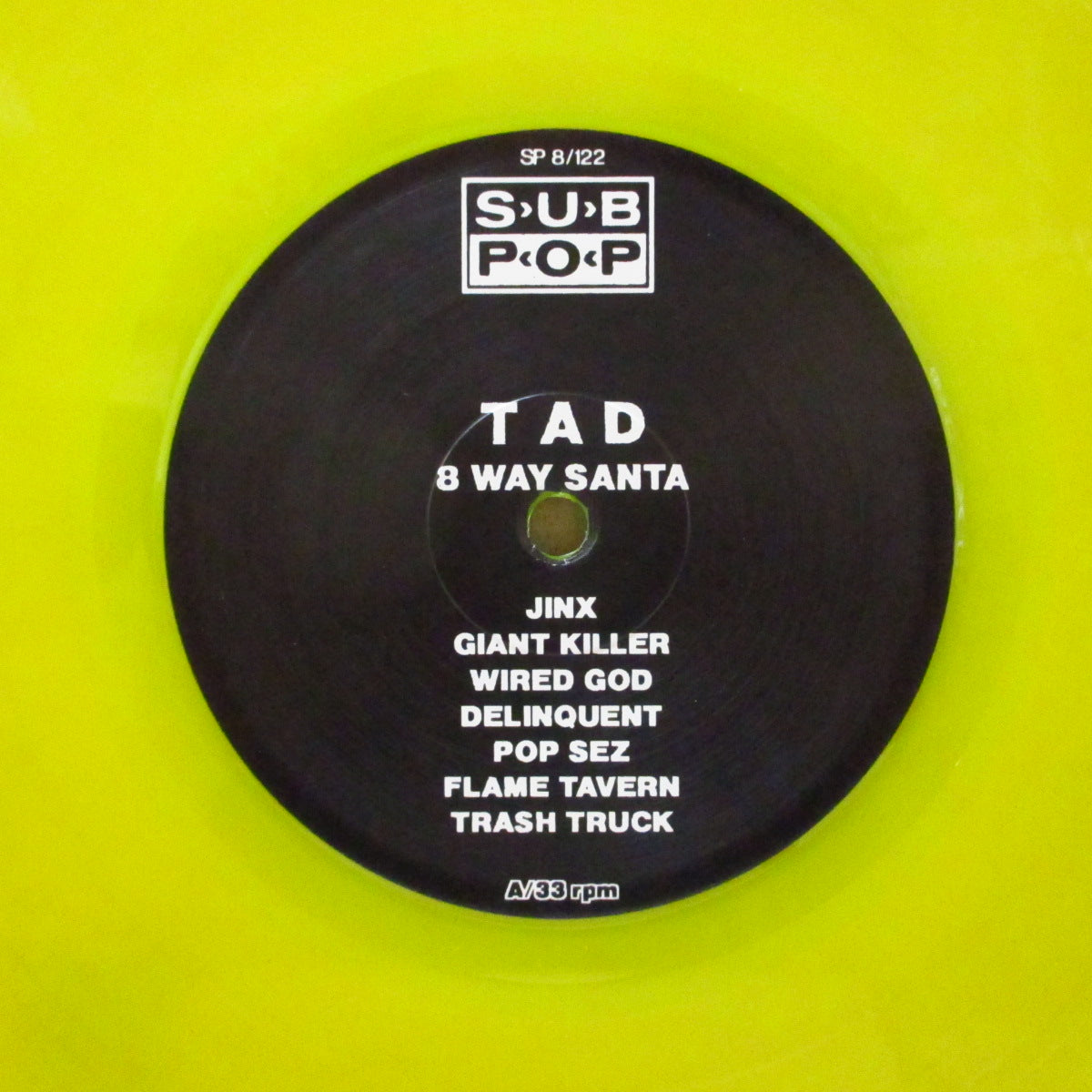 TAD (タッド)  - 8-Way Santa (German 限定イエローヴァイナル LP)