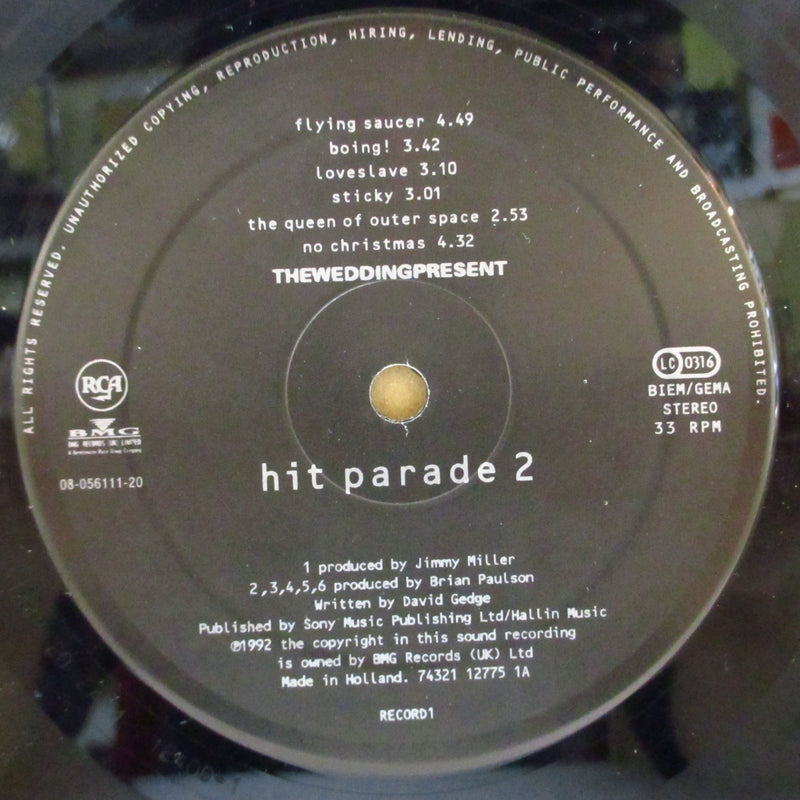 WEDDING PRESENT, THE (ウェディング・プレゼント)  - The Hit Parade 2 (UK&EU 限定 2xLP+光沢ソフト紙インナー/レアステッカー付き光沢ジャケ)