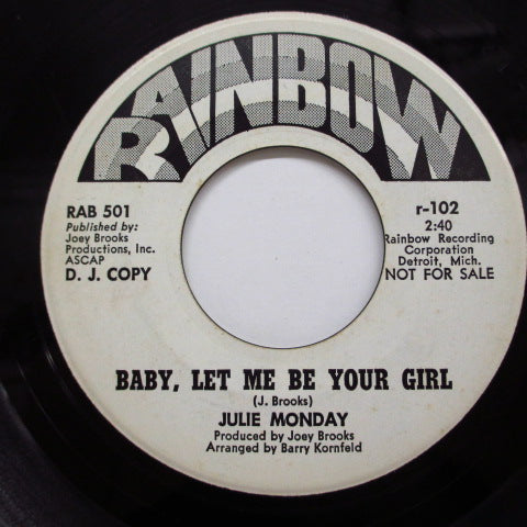 JULIE MONDAY - Baby,Let Me Be Your Girl (Promo)