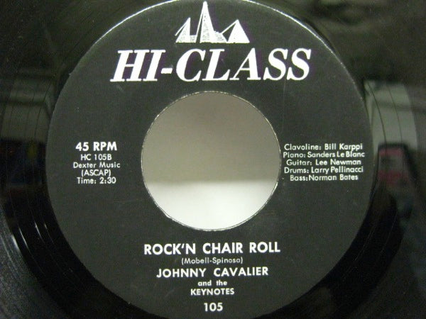 JOHNNY CAVALIER & THE KEYNOTES - Rock'n Chair Roll / Knock Off The Rock