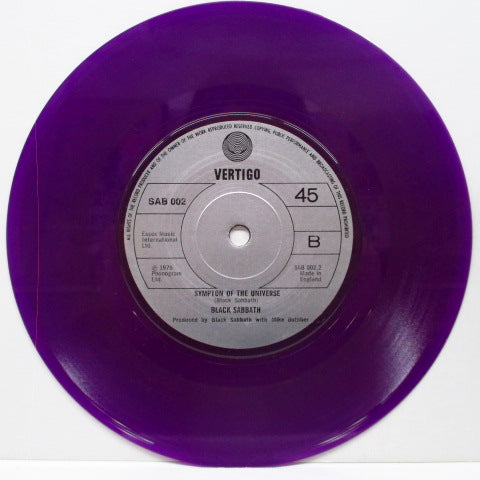 BLACK SABBATH (ブラック・サバス) - Hard Road (UK Ltd.Purple 7")