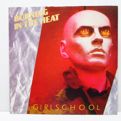 GIRLSCHOOL - Burning In The Heat (UK Orig.7"+PS)